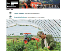 Tablet Screenshot of dealerlink.kubota.ca
