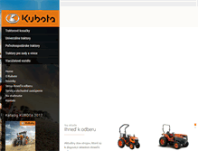 Tablet Screenshot of kubota.sk