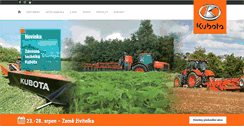 Desktop Screenshot of kubota.cz