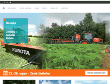 Tablet Screenshot of kubota.cz